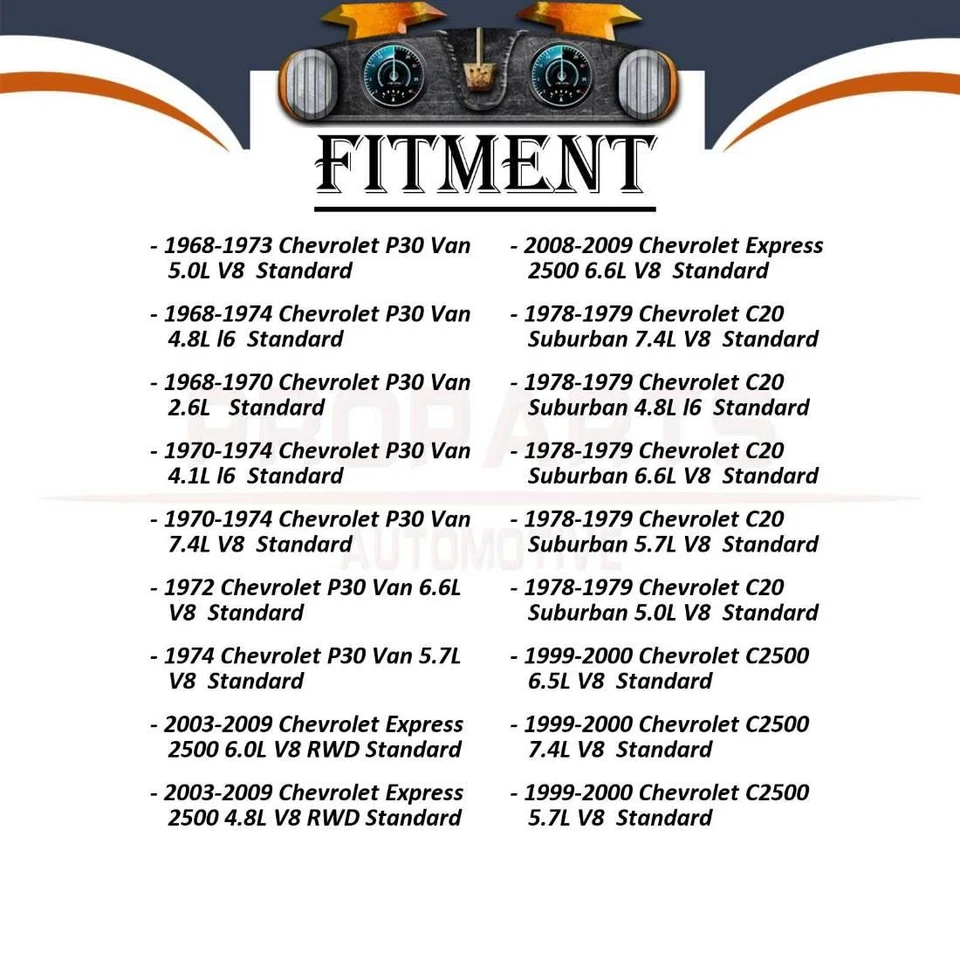 Eje trasero GMB 3X todas las articulaciones juntas universales en U para Chevrolet 1965-2009 Foto 2 de 4