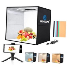Photo Studio Light Box Photography with Desktop Tripod  120 LEDs 12"x12"x12"