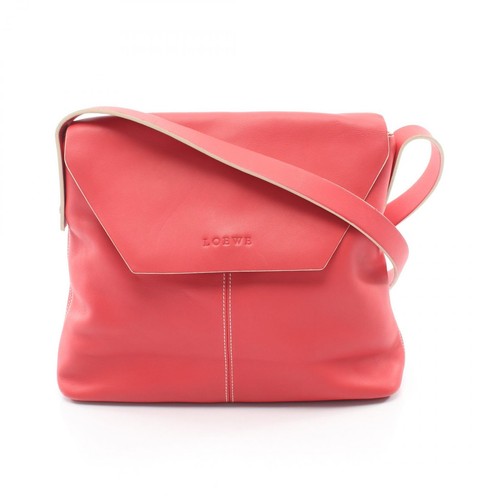 LOEWE Shoulder Bag leather Red Used Women