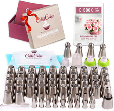 Beccucci Russi | SET Decorazione per Fiori Di Torta/Cupcake 92 Pezzi: 65 Beccucc