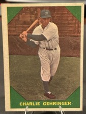 1960 Fleer Baseball Greats Charlie Gehringer #58 Detroit Tigers