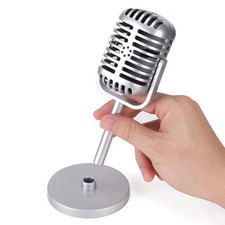 Vintage Style Microphone Great Decoration Piece Authenticity Elegant Decoration