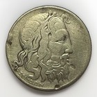 1930 Greece 20 Drachmai silver coin Poseidon ancient ship world coin — photo 1