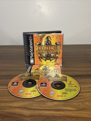 Oddworld: Abe's Exoddus | Sony PlayStation Ps1 Game | Discs & Manual | Works