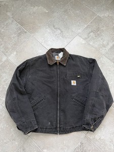 も*し様 Carâhrt Detroit Vintage 90s BLK siz Vintage 90s Carhartt J97 Black Detroit Jacket Size 2XL Blanket
