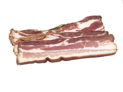 Schwarzwälder Bauchspeck Vesperscheibe 100g, mager, gereift, handgesalzen