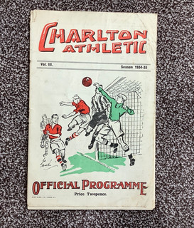 CHARLTON ATHLETIC v QPR 1934/1935 Football Programme