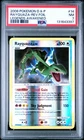 2008 POKEMON DP LEGENDS AWAKENED RAYQUAZA #14 REVERSE FOIL PSA 7 NM #131643397