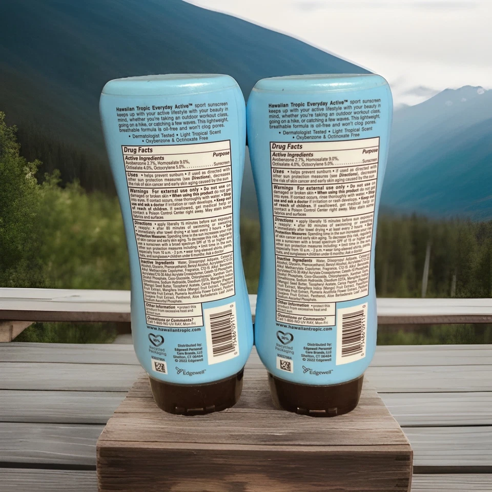 LOT OF2 Hawaiian Tropic Everyday Active Sport Sunscreen SPF 50,8 oz EXP 07/2026+ - Image 2 of 2