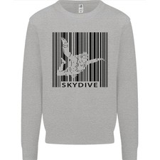 Skydiving Barcode Skydive Skydiver Freifall Herren Sweatshirt Pullover