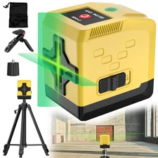 Laser level, with cross laser, featuring manual and pulse modes