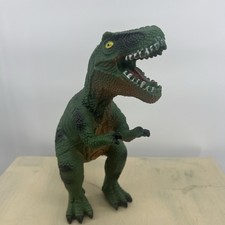 Tyrannosaurus Rex Green TRex Soft Rubber Dinosaur Toy 9.5 Tall