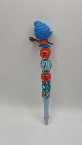 Doorables or Tsum Tsum Handmade Beaded Pen Silicone Glass or Plastic Beads - Picture 19 of 58