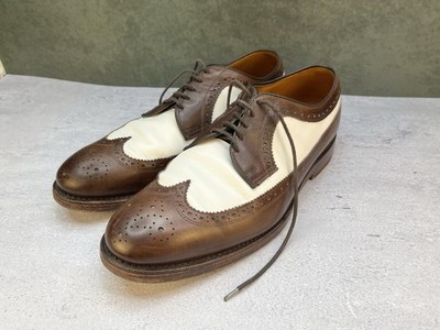 Polo Ralph Lauren Sanderson Spectator Wingtip Derby Shoes 10.5D Italy