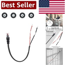 RJ11 Replacement Power Cord for Uniden Radar Detectors - Braided Design