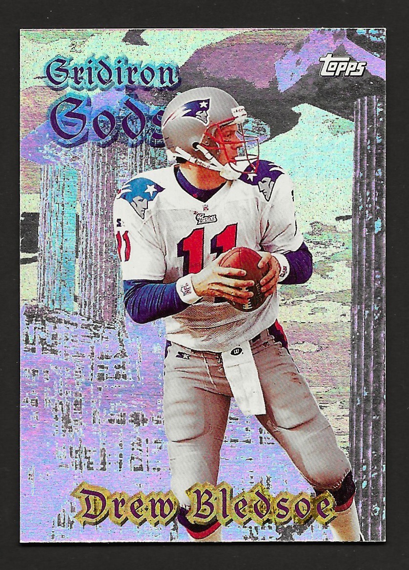 1998 Topps Gridiron Gods #G4 Drew Bledsoe New England Patriots