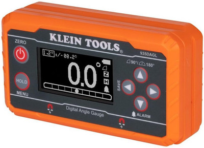 Digital Level Angle Finder 935DAGL Programmable Dual Axis Bullseye 0-180 Degree