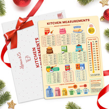 NEW Kitchen Conversion Chart Magnet Metric Standard Measurements, Easy Cooki