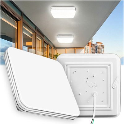 2-Pack 13Inch 36W Square LED Ceiling Light Fixtures Flush Mount  6500K Daylight