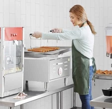 Carnival King 30 lb. Liquid Propane / Field Convertible Flat Bottom Countertop F