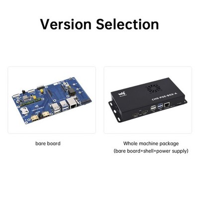Raspberry Pi CM5 PoE Expansion Board Compute Module 5 Baseboard Support M.2 NVMe