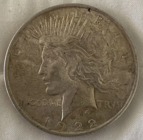 1922 Peace Silver Dollar - AU Details And Natural Toning