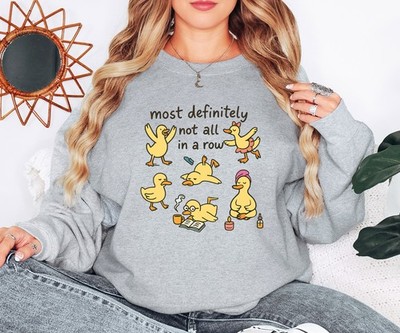 Most Definitely Not All In Damen Sweatshirt Chaotisch Energie Humor Geschenk für Sie