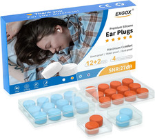 14 Pairs Silicone Ear Plugs for Sleeping Noise Cancelling Reusable Moldable Wax