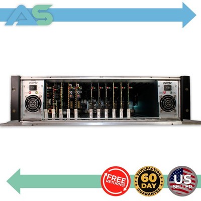 Evertz 7800FR Chassis x2 7812UDX-AES8-HD, x2 7721AE8-HD x1 7700FC, x6 7700DA7-HD