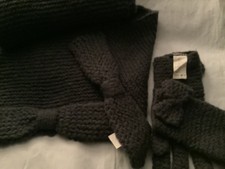 Sonia Rykiel Schal mit Handschuhen neu