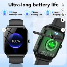 Smart Watches for Men,1.85" HD Display Compatible Android Bluetooth calling