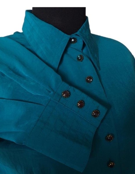 Women Betty Barclay Shirt Turquoise Polyester 40 /