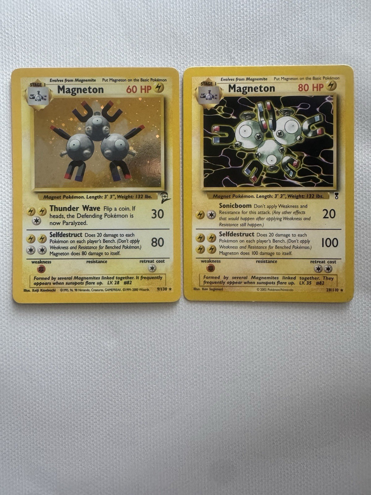 Pokémon Magneton #9/130 Base Set 2 - Magneton #28/110