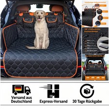 Multifunktionale Hundedecke für Auto-Kofferraum - 185x105 cm, Schwarz-Orange