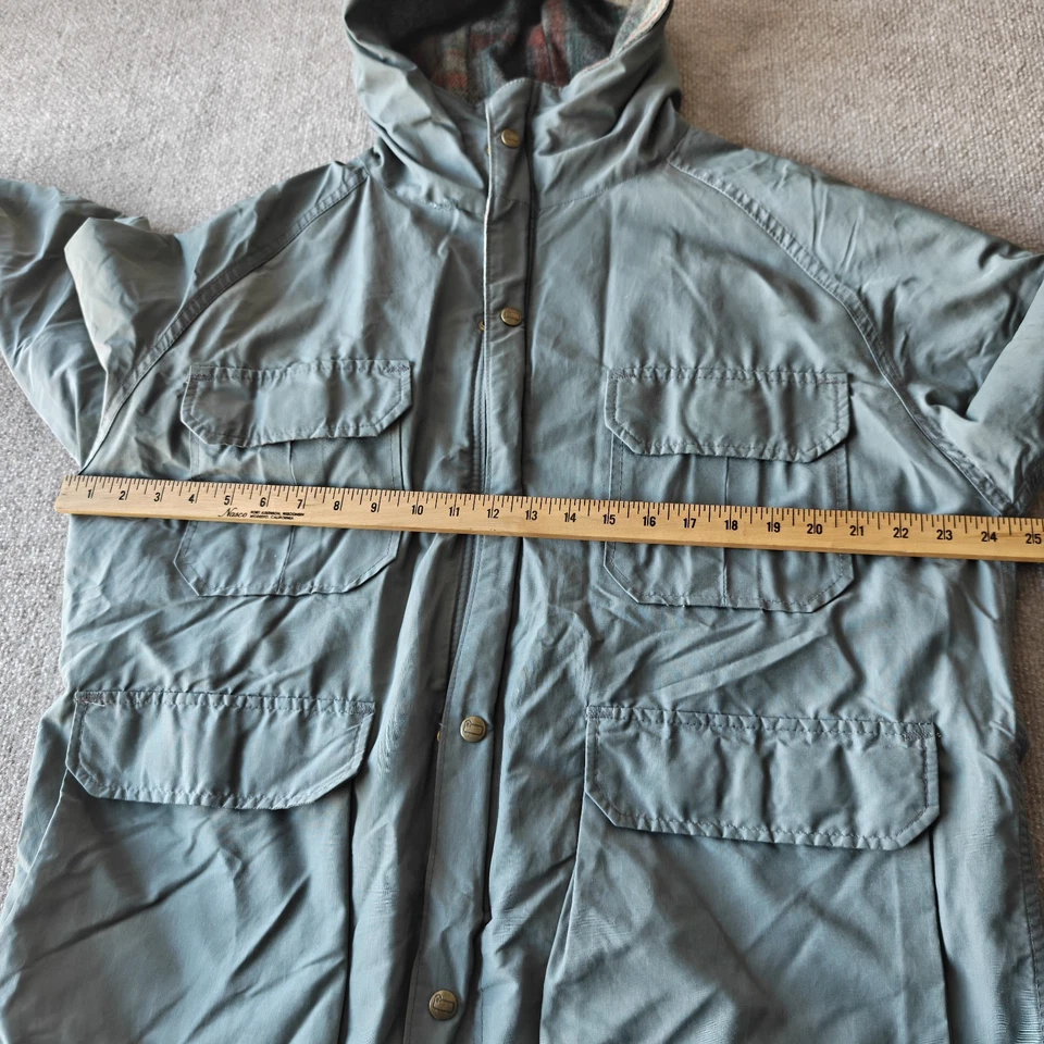 Chaqueta Woolrich de Colección Para Hombre Grande Con Capucha Forrada a Cuadros Parka Abrigo para Aire Libre Foto 4 de 4