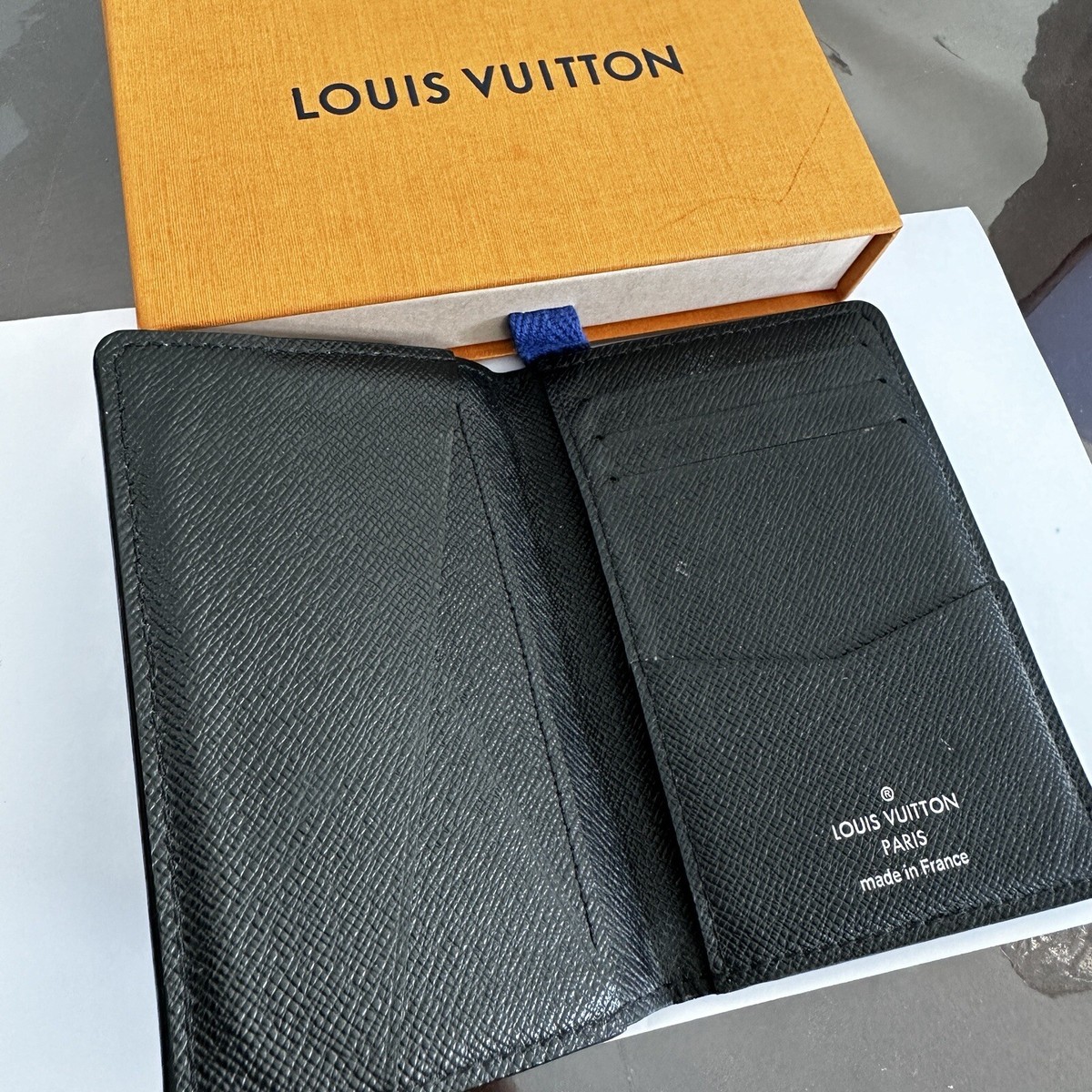 LOUIS VUITTON Pocket Organizer Damier Graphite Pass Case LOUIS VUITTON Pocket Organizer Damier Graphite Pass Case