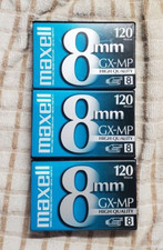 Lot Of 3 - Maxell 8mm Gx-mp High Quality 8MM Tapes - Sealed Unopened