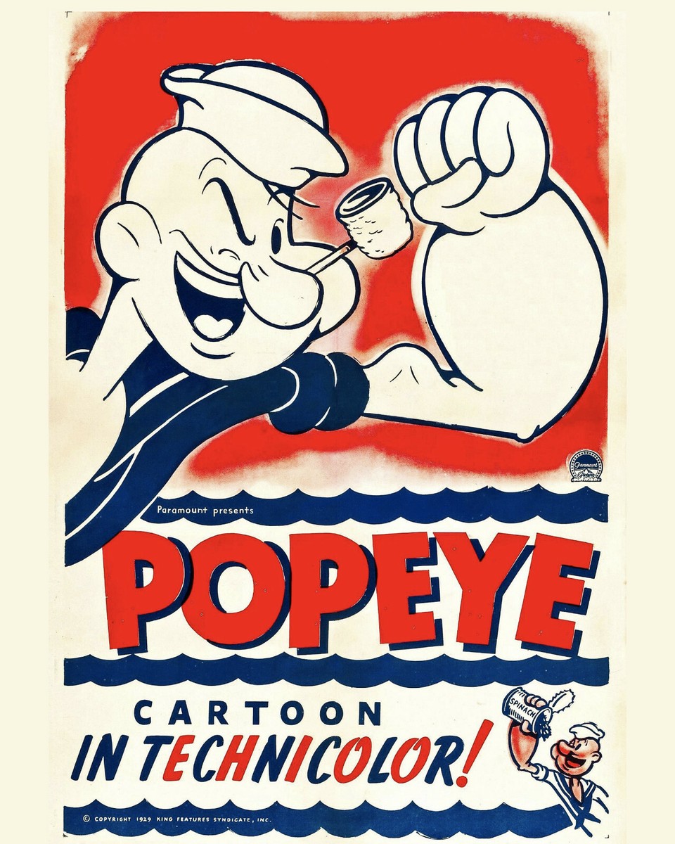 Popeye Cartoon - Move Poster, 8