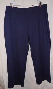 Blue Knit Pants Size 26W | eBay