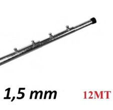 PALO TELESCOPICO  6x2mt  SPESSORE 1,5mm ZINCATO A FUOCO RINFORZATO 12 METRI 