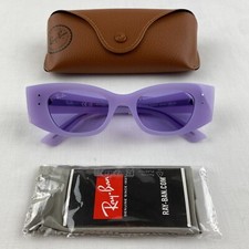 Ray Ban RB4427 KAT 6758/1A Lilac Violet Sunglasses Irregular Shape B26
