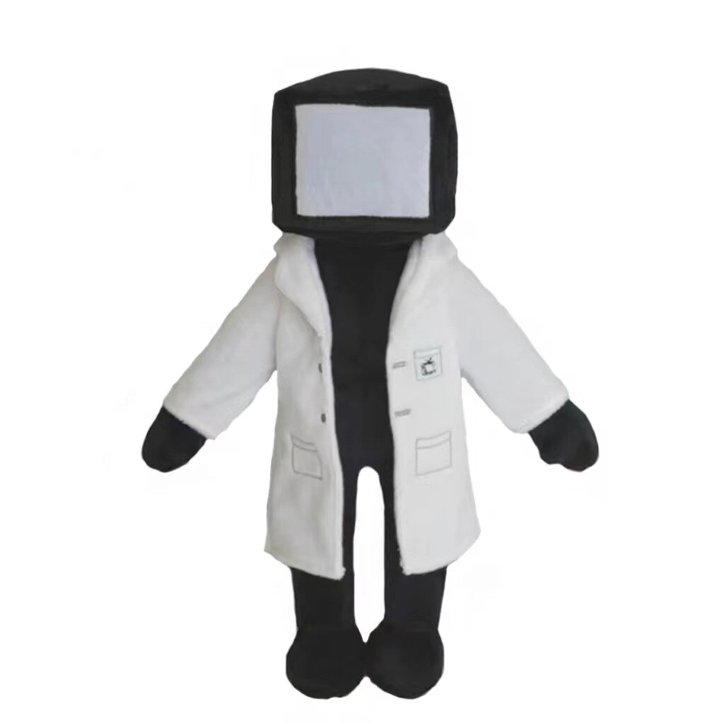 Skibidi Toilet Plush Scientist TV man Figure Stuffed Plushies Doll Toys
