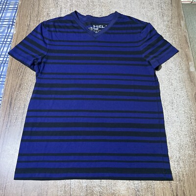 トップス helix Helix Striped V Neck Tee Shirt Mens Size M #28108 | eBay