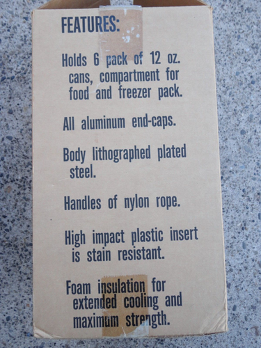 COCA COLA RETRO COOLER / THE BIG CAN-DO COOLER With Original Box & Paper Vtg. - Picture 13 of 14