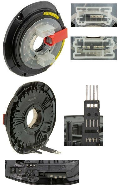 Contacteur tournant 1057357-00-B9051 de volant en plastique noir pour berline électrique