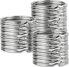 200PCS Key Rings Bulk Split Key Rings Keychain Rings and Crafts 1 Inch (25Mm)