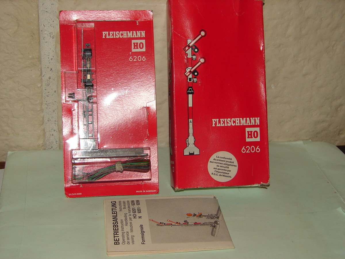 Fleischmann ho 6221 feu lumineux, signal electrifié signalisation voie semaphore - Collection