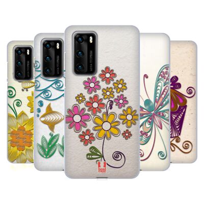 HEAD CASE DESIGNS QUILLING SOFT GEL CASE FOR HUAWEI PHONES 4