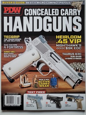 HEIRLOOM .45 VIP October 2022 PDW CONCEALED CARRY HANDGUNS Magazine / NEW