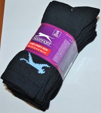 10 Pairs Slazenger Ladies Womens Sports Crew Work Socks Size 4-8 All Colours